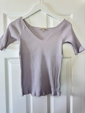 Express One Eleven Ribbed Knit Top – Size M